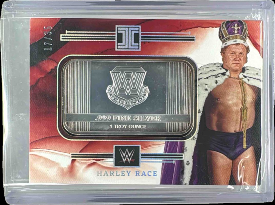 2023 Impeccable WWE #LGD-HRC WWE Legends Logo - Silver /35