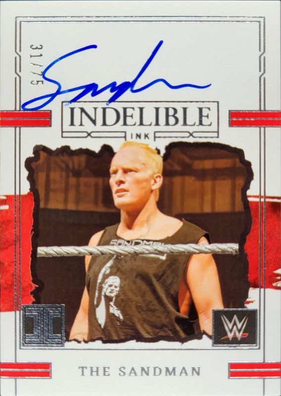 The Sandman 2023 Impeccable WWE #IN-SMN Indelible Ink /75 RAW