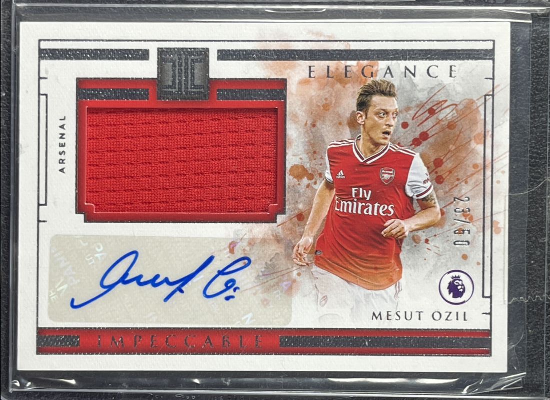 Mesut Ozil 2019 Impeccable Premier League #EL-OZL Elegance Jersey Autographs /99 RAW
