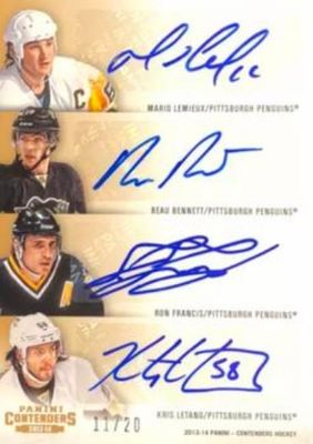 2013 Contenders #C8-PIT Eights Autographs - Gold /20