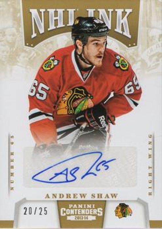 2013 Contenders #I-AS NHL Ink - Gold /25