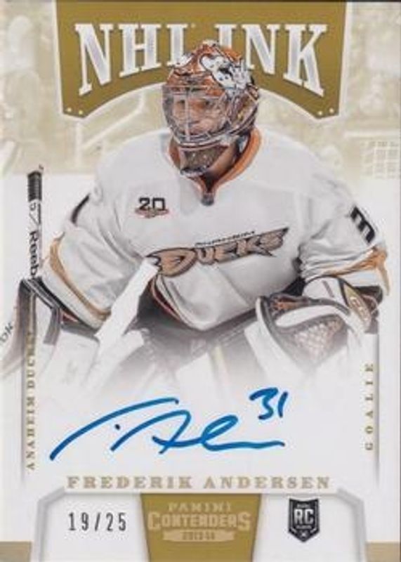 2013 Contenders #I-FA NHL Ink - Gold /25