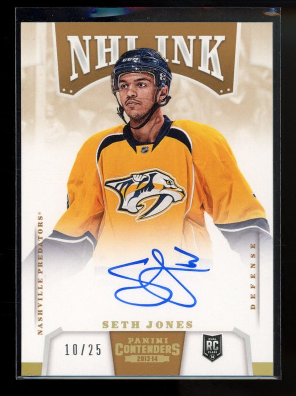 2013 Contenders #I-SJ NHL Ink - Gold /25