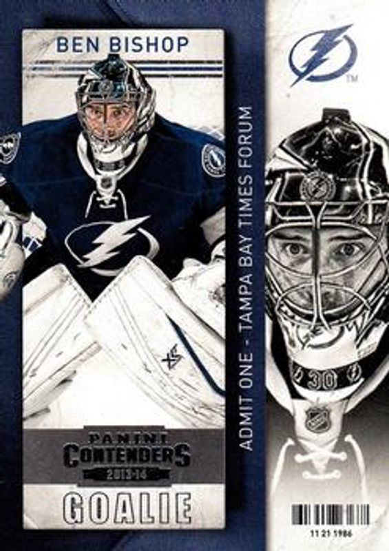 Ben Bishop 2013 Contenders #39 Base /600 RAW