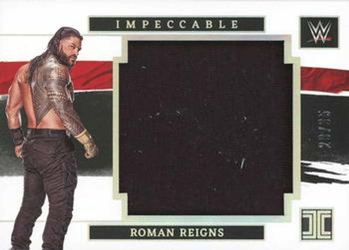 Roman Reigns 2022 Impeccable WWE #JM-RRN Jumbo Materials /35 RAW