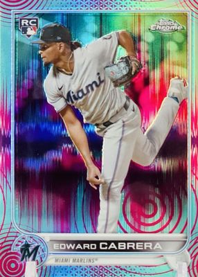 2022 Topps Chrome Sonic #64 Aqua & Pink Sonic Pulse Refractor /199
