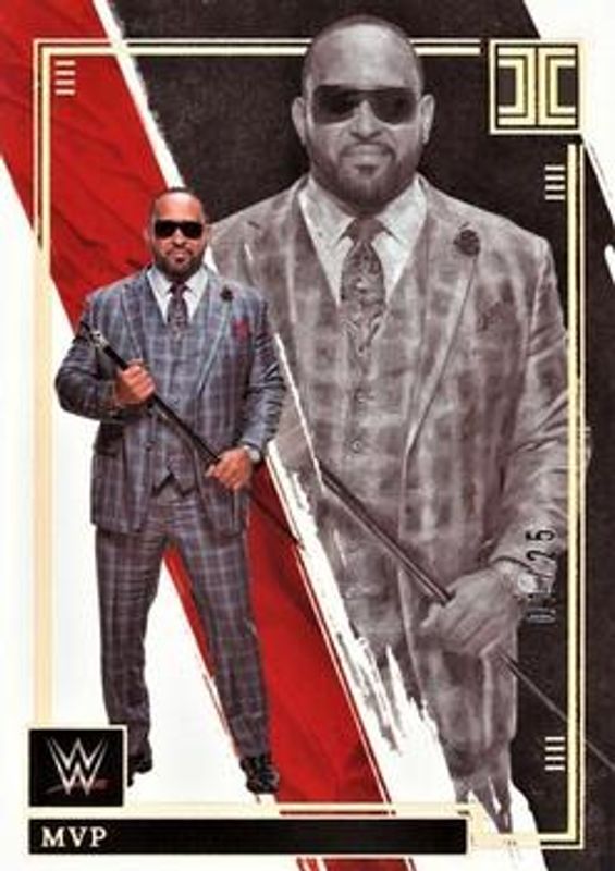 MVP 2022 Impeccable WWE #86 Holo Silver /25 RAW