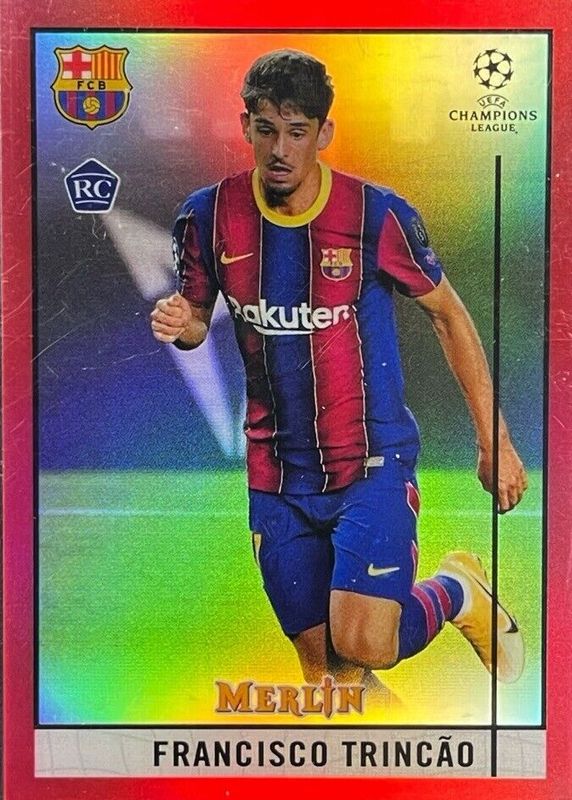 Francisco Trincao 2020 Topps Merlin Chrome UEFA Champions League #62 Red Refractor /10 Rookie RAW