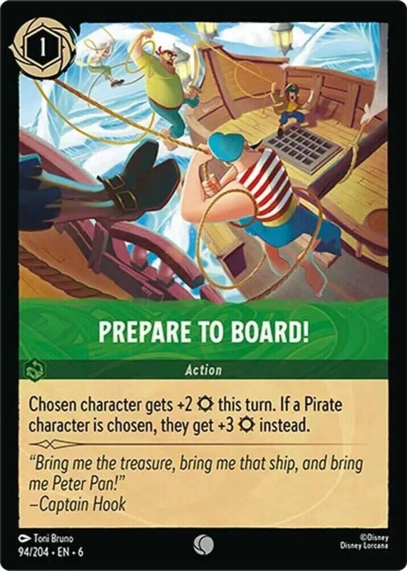 Prepare to Board! 2024 Azurite Sea #94/204 Base RAW TCG (LIGHTLY PLAYED)