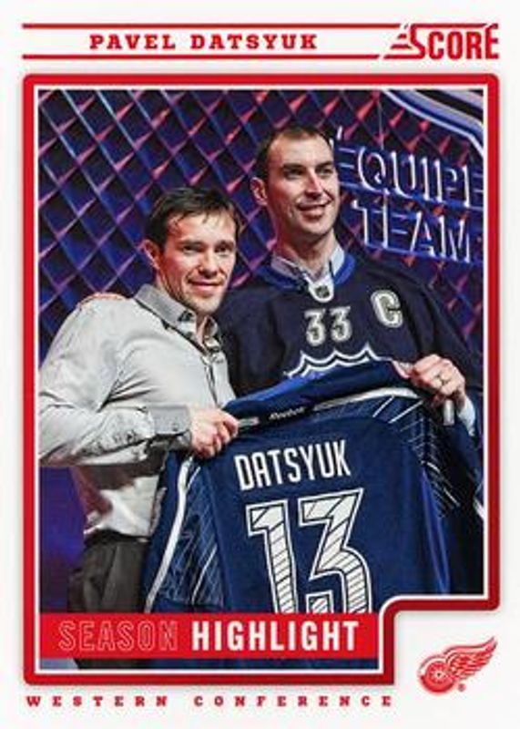 Pavel Datsyuk 2012 Score #10 Base RAW