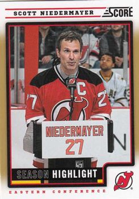 Scott Niedermayer 2012 Score #38 Gold Rush RAW