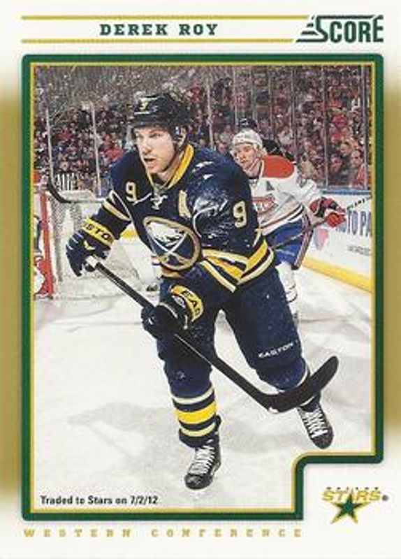 Derek Roy 2012 Score #163 Gold Rush RAW