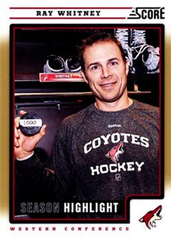 Ray Whitney 2012 Score #20 Gold Rush RAW