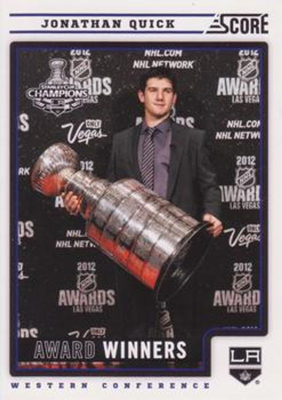 Jonathan Quick 2012 Score #499 Base RAW