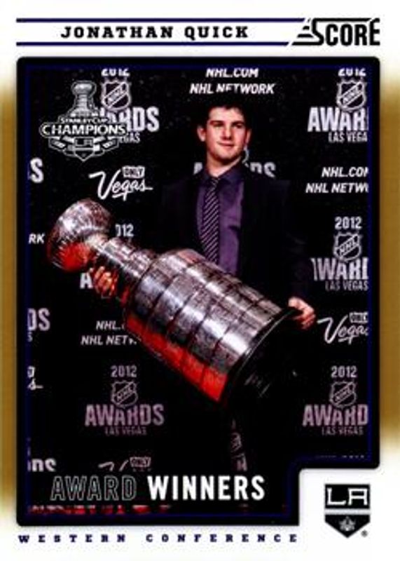 Jonathan Quick 2012 Score #499 Gold Rush RAW