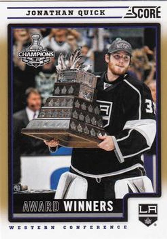 Jonathan Quick 2012 Score #500 Gold Rush RAW