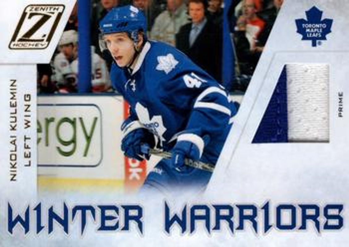2010 Zenith #NK Winter Warriors Materials Prime /50