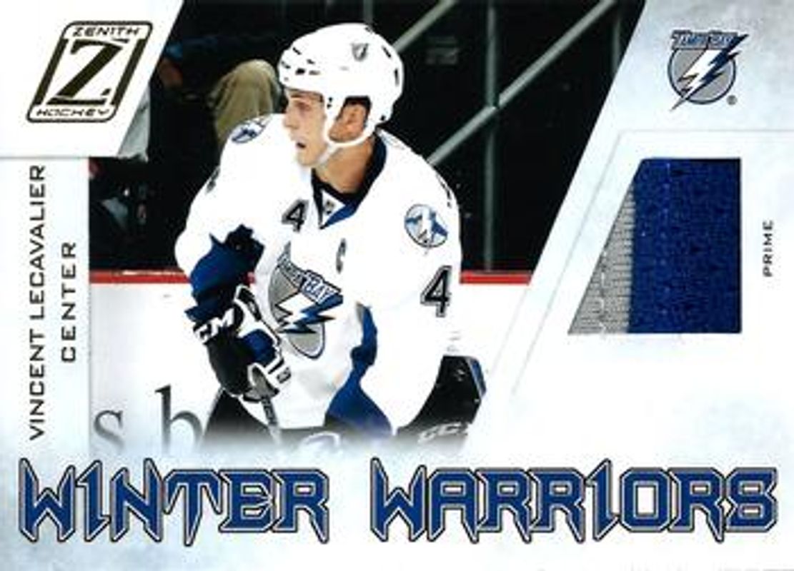 2010 Zenith #VL Winter Warriors Materials Prime /50