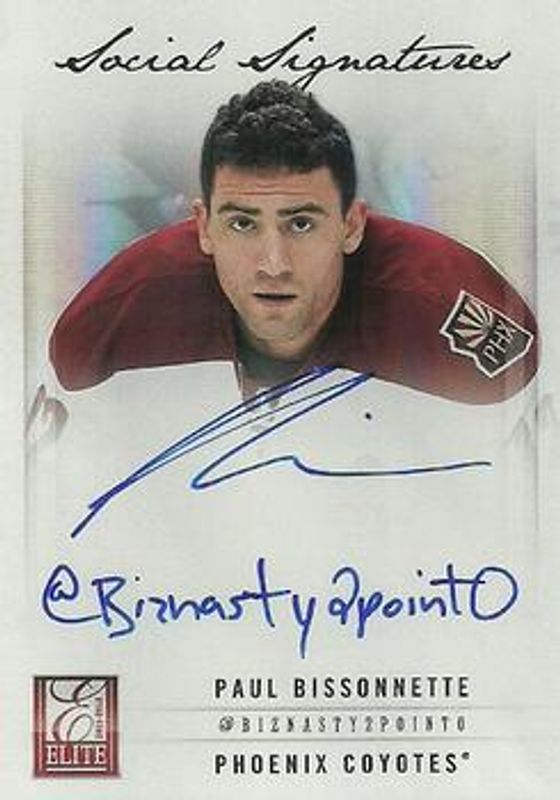 Paul Bissonnette 2011 Elite #01 Social Signatures RAW