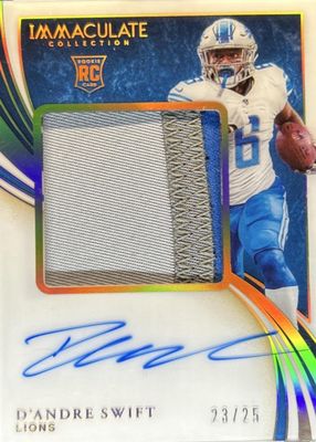 2020 Immaculate #PPR-DAS Premium Patch Rookie Autographs - Gold /25