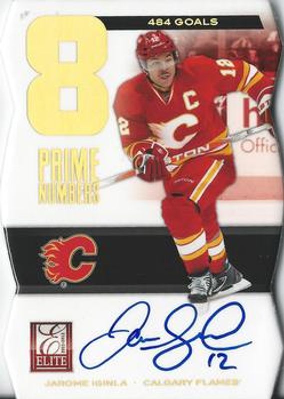 Jarome Iginla 2011 Elite #19 Prime Number Signatures /625 RAW