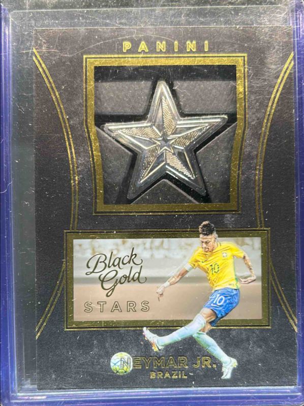 Neymar Jr. 2016 Black Gold #S-NJR Stars Medallions RAW