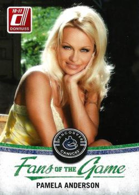 Pamela Anderson 2010 Donruss #2 Fans of the Game RAW
