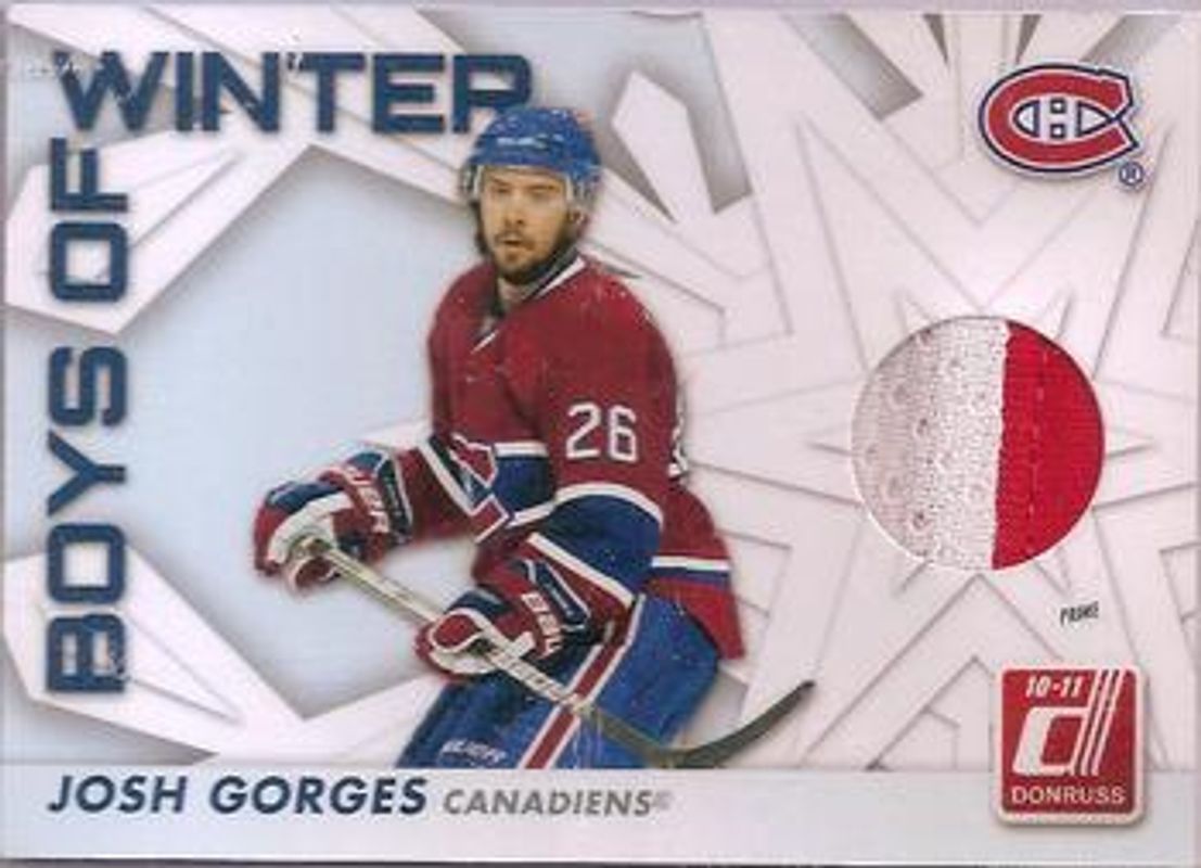 2010 Donruss #52 Boys of Winter Threads Prime /100