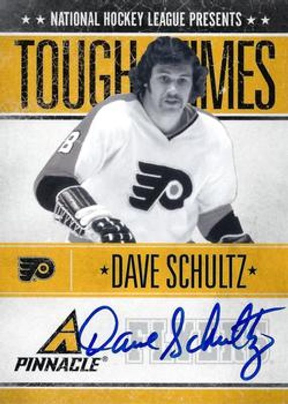 Dave Schultz 2010 Pinnacle #DS Tough Times Autographs /250 RAW