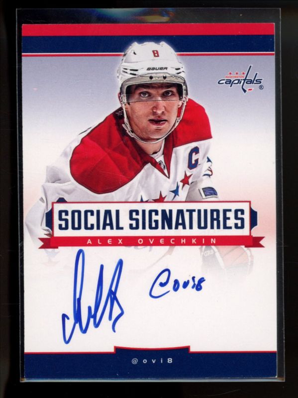 Alexander Ovechkin 2013 Playbook #SS-AO Social Signatures RAW