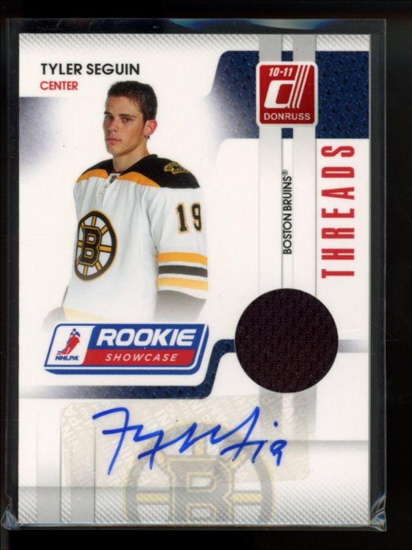 Tyler Seguin 2010 Donruss #TS Rookie Showcase Threads Autographs /100 RAW