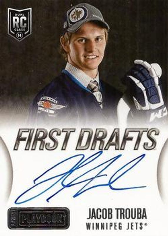Jacob Trouba 2013 Playbook #FD-JTR First Drafts Signatures Rookie RAW