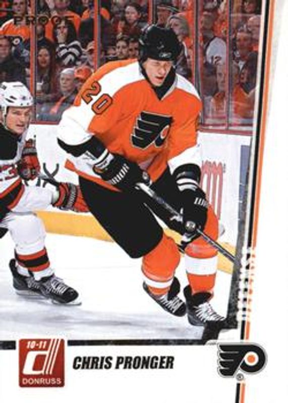 Chris Pronger 2010 Donruss #142 Press Proofs /100 RAW