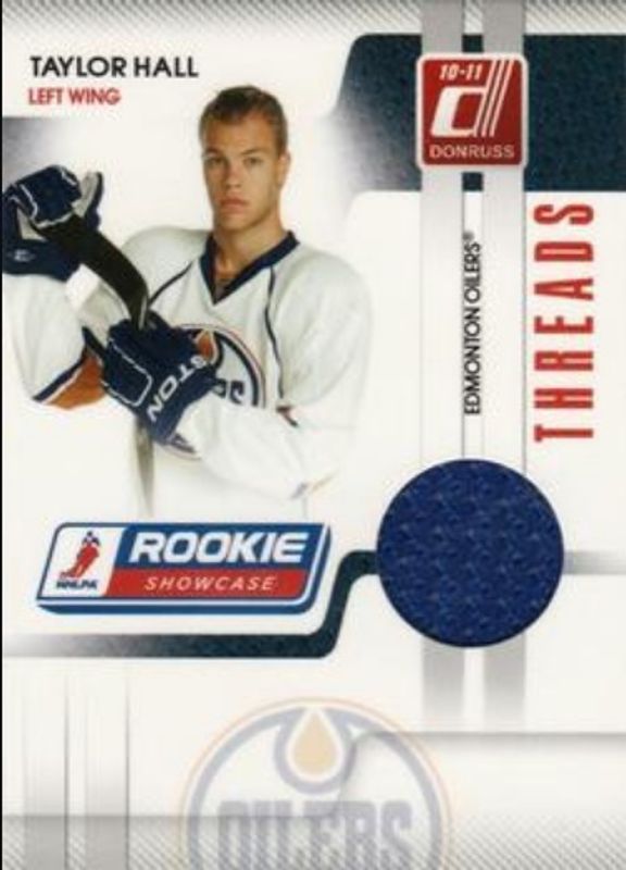 Taylor Hall 2010 Donruss #TH Rookie Showcase Threads /250 RAW