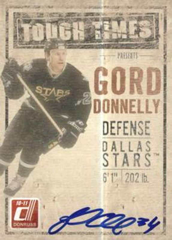 2010 Donruss #6 Tough Times Autographs /250