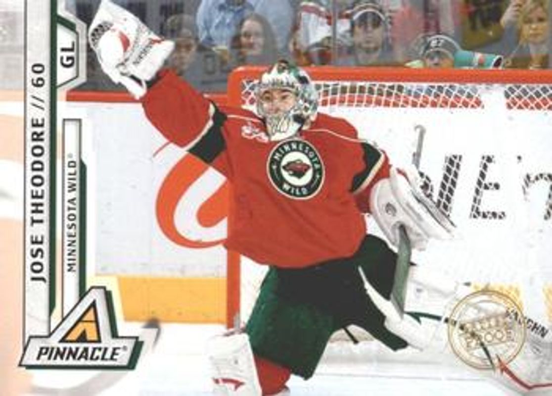Jose Theodore 2010 Pinnacle #101 Artists Proofs RAW
