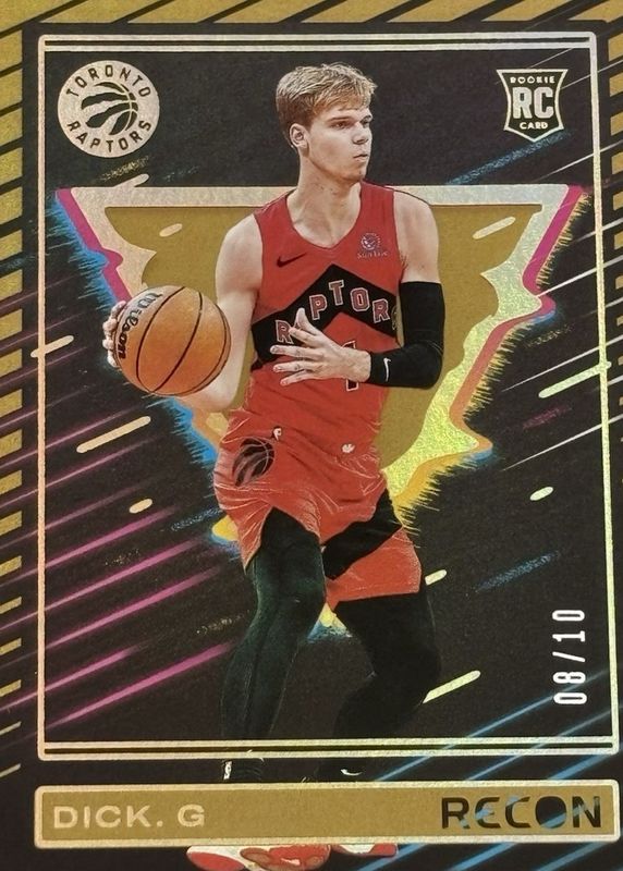Gradey Dick 2023 Recon #211 Gold /10 Rookie PSA 9