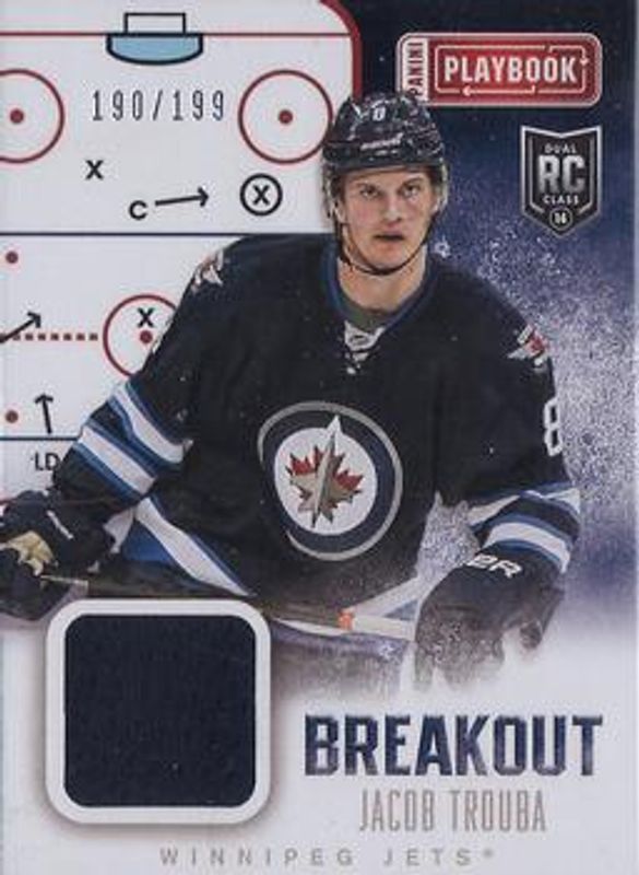 Jacob Trouba 2013 Playbook #B-JTR Breakout /199 Rookie RAW