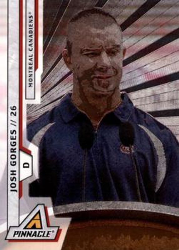 Josh Gorges 2010 Pinnacle #94 Rink Collection RAW