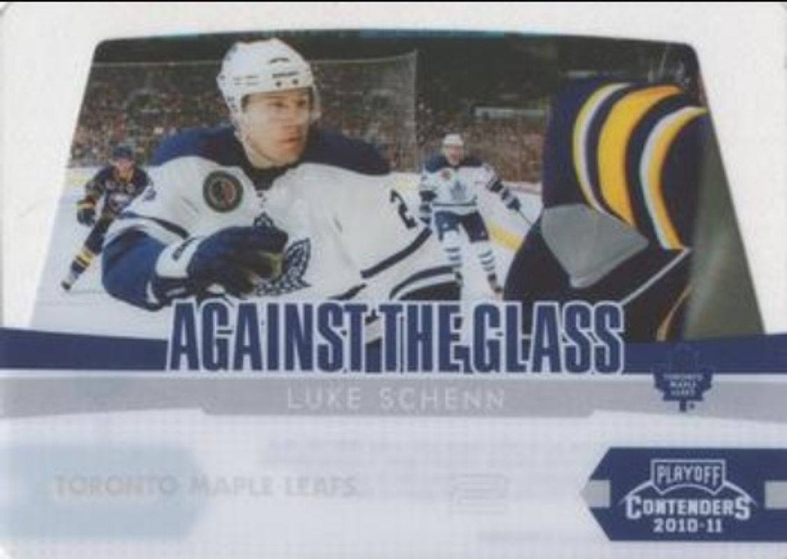 Luke Schenn 2010 Contenders #5 Against The Glass RAW
