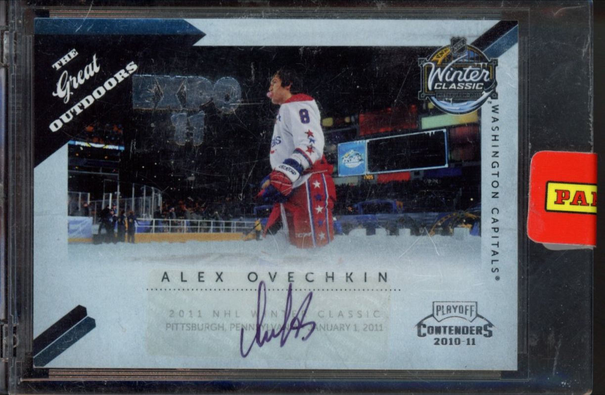 Alexander Ovechkin 2010 Contenders #17 The Great Outdoors Autographs /50 RAW