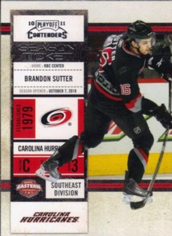 Brandon Sutter 2010 Contenders #24 Base RAW