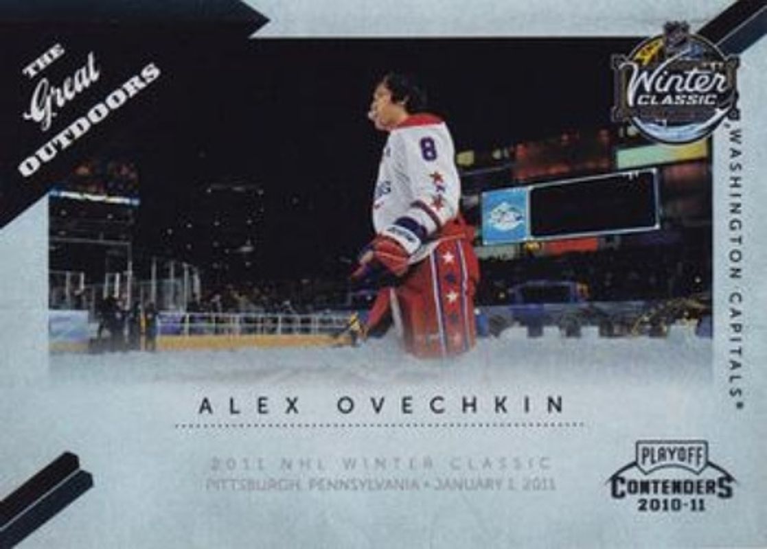 Alexander Ovechkin 2010 Contenders #17 The Great Outdoors RAW