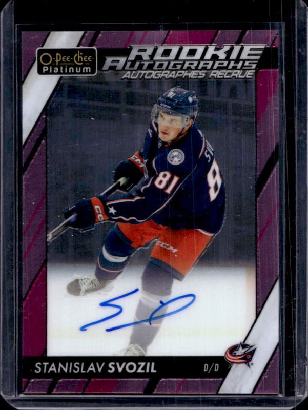 2024 O-Pee-Chee Platinum #R-SS 2023-24 Update Rookie Auto - Matte Pink