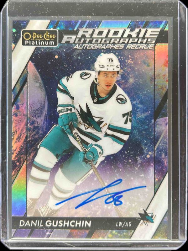 2024 O-Pee-Chee Platinum #R-DG 2023-24 Update Rookie Auto - Cosmic /65