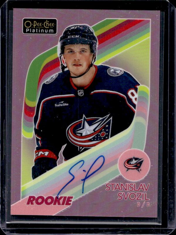 2024 O-Pee-Chee Platinum #R-91 2023-24 Update Retro Autographs - Red Rainbow
