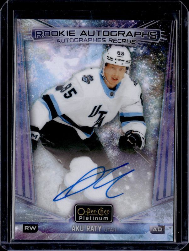 2024 O-Pee-Chee Platinum #R-AR Rookie Auto - Cosmic /50