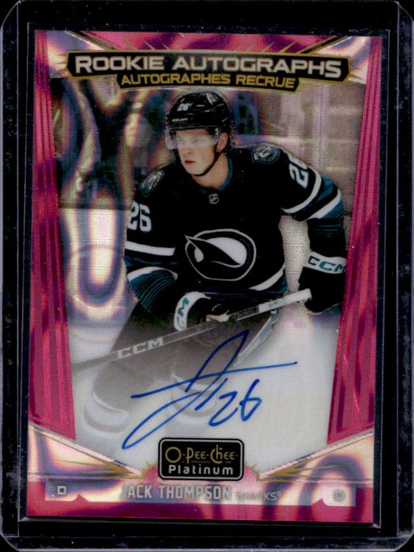 2024 O-Pee-Chee Platinum #R-JT Rookie Auto - Pink Magma