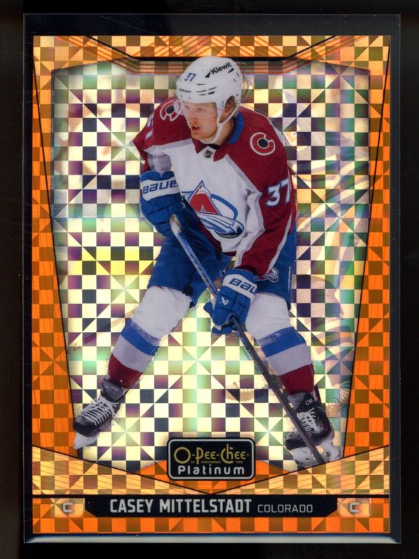 Casey Mittelstadt 2024 O-Pee-Chee Platinum #136 Orange Checkers /25 RAW