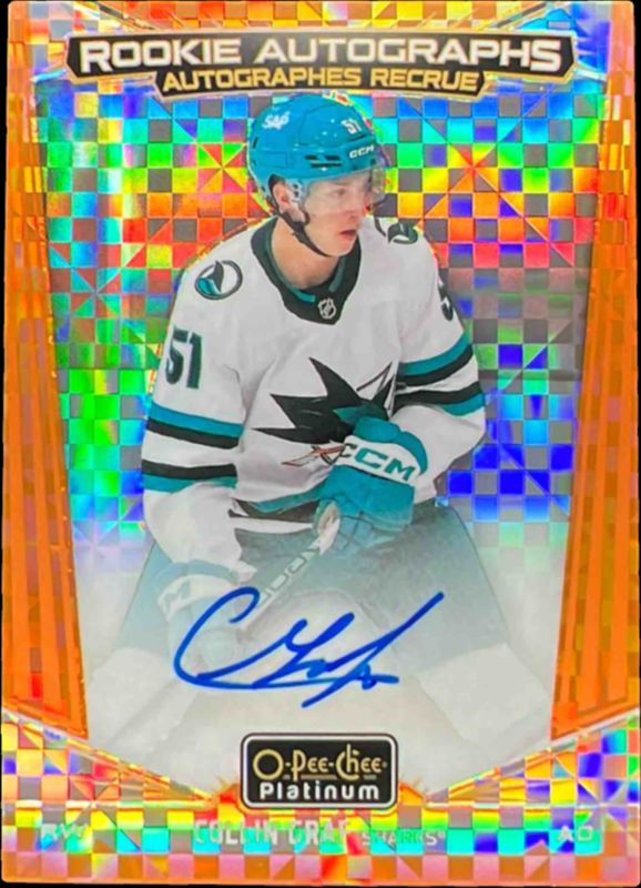 2024 O-Pee-Chee Platinum #R-CG Rookie Auto - Orange Checkers /15